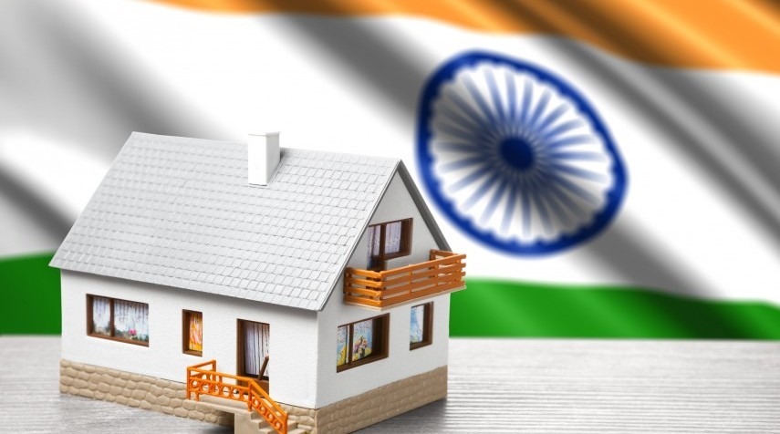 Indian property with flag